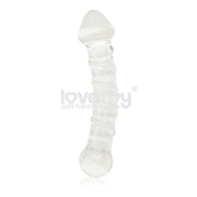 Dildo GlassRomance LOVETOY GS05 OUTLET / 5 uds - Blanco
