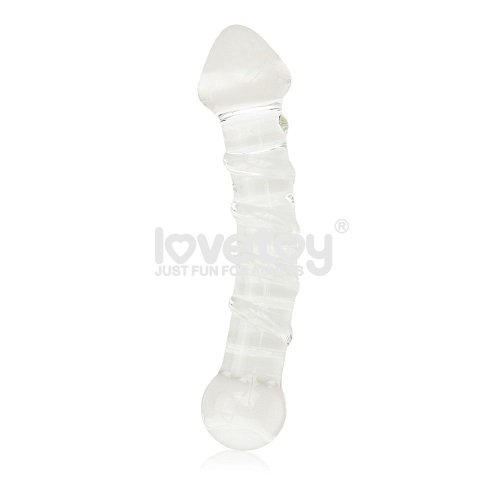 Dildo GlassRomance LOVETOY GS05 OUTLET / 5 uds - Blanco
