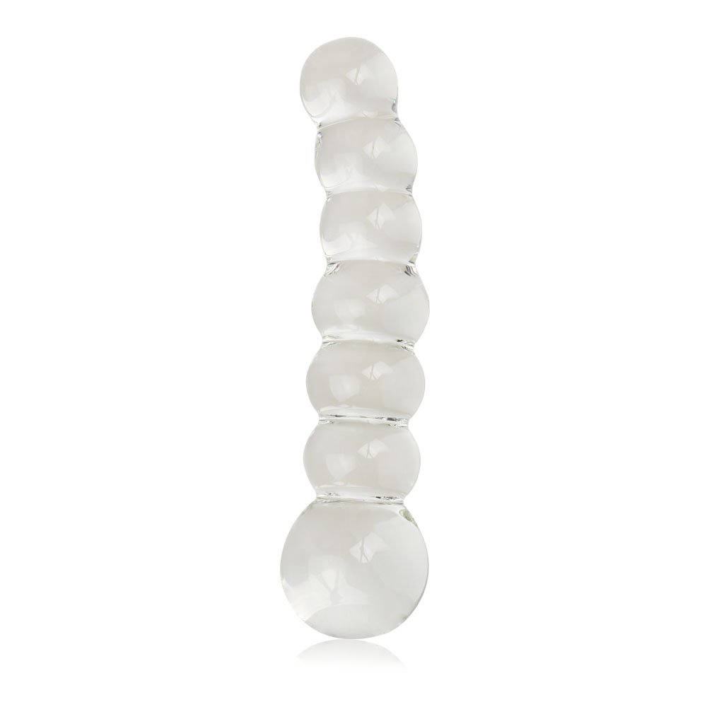 Dildo GlassRomance LOVETOY GS09 OUTLET / 5 uds - Blanco