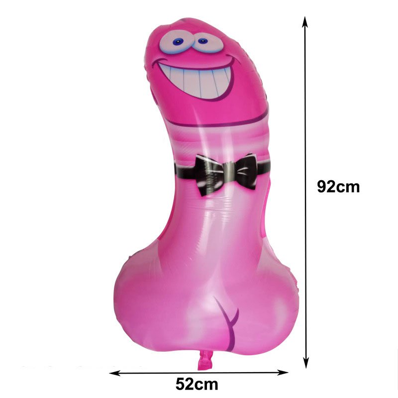 Globo pene con corbatín 10uds