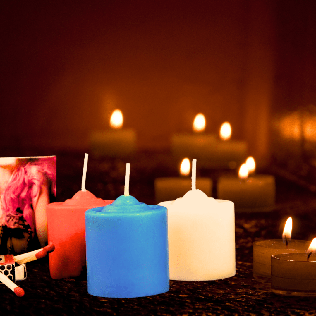 Velas eróticas aromáticas  de baja temperatura