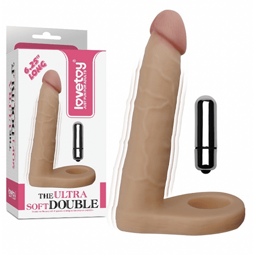Anillo con dildo The Ultra Soft Doble Placer