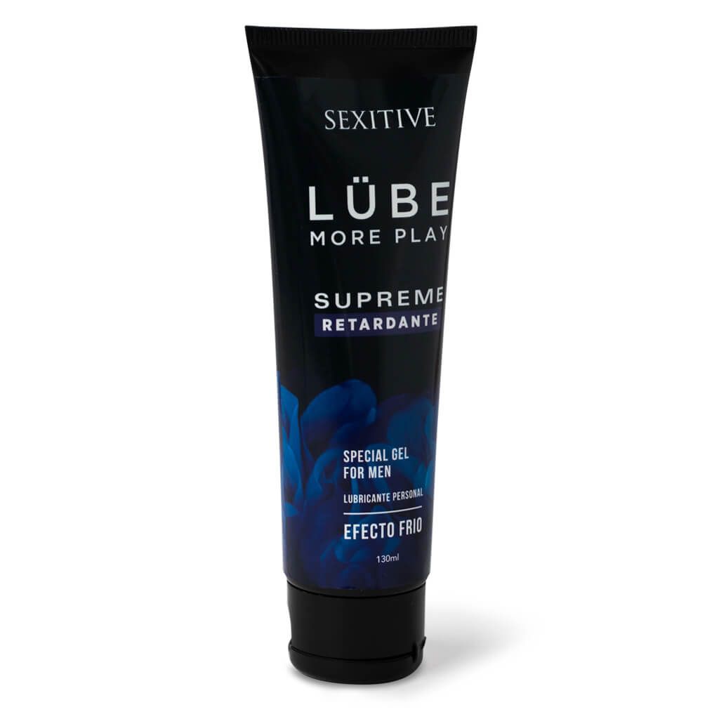 Gel Lubricante LUBE SUPREME Retardante. Efecto Frio. Relaciones más prolongadas y duraderas.  130ml