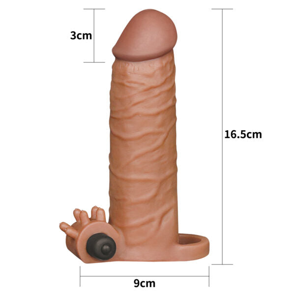 Funda para pene vibradora X-Tender +5cm LOVETOY