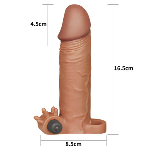 Funda para pene vibradora X-Tender +4,5cm LOVETOY LV1062B