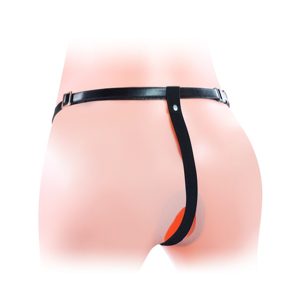 Arnés sexual funda doble y vibración Hollow LOVETOY LV3006