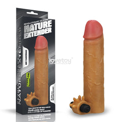 Funda para pene vibradora NatureExtender +5cm LOVETOY LV414101B