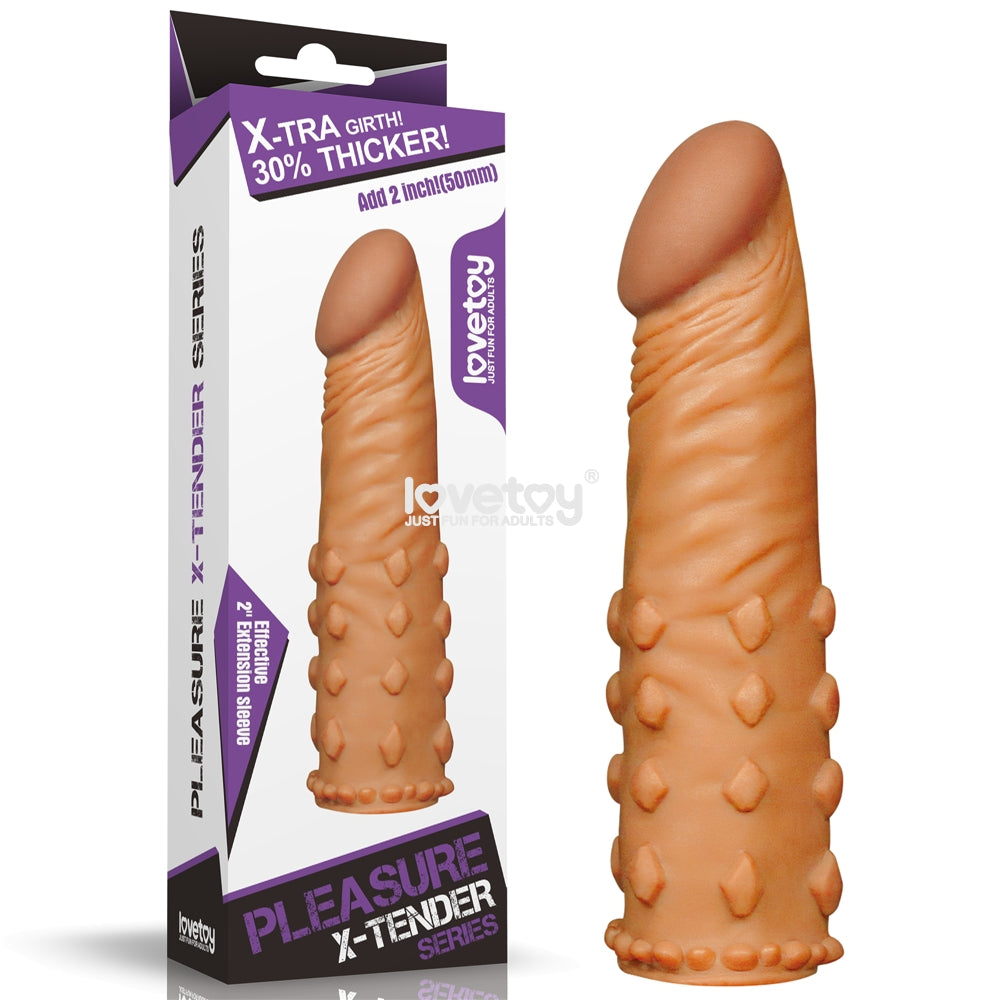 Funda para pene X-Tender +4cm LOVETOY