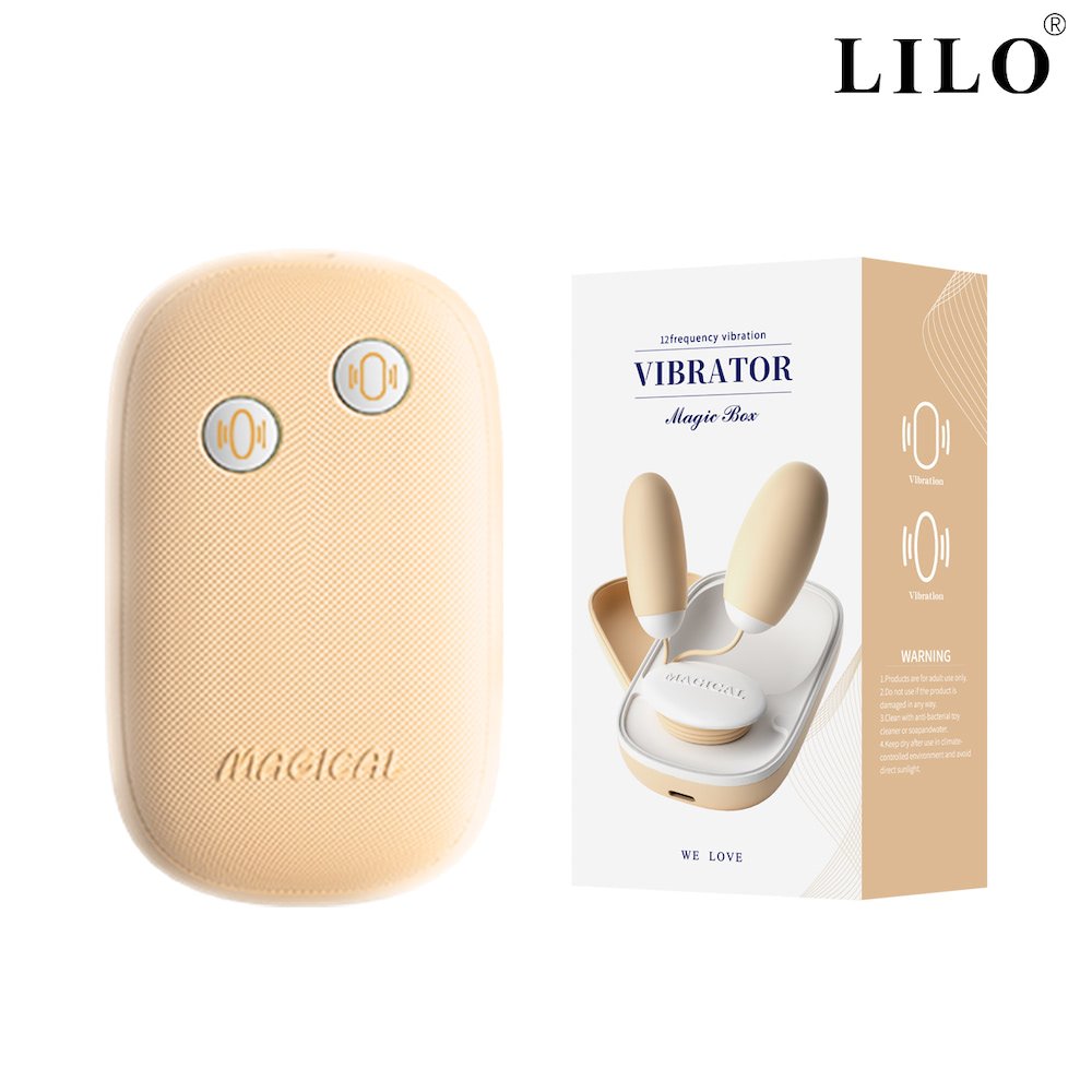 Huevos vibradores con Caja magnetica MagicBox  LL-2304-A