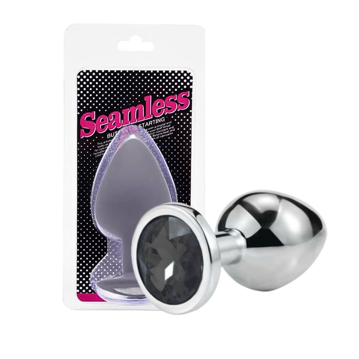 Plug metálico con joya Talla L Seamless