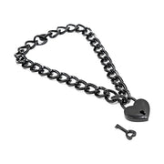 Collar candado de corazón