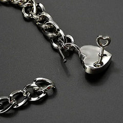 Collar candado de corazón