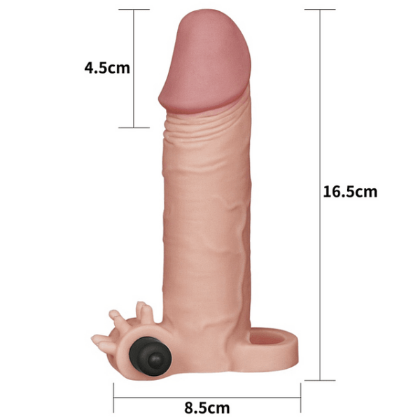 Funda para pene vibradora X-Tender +4,5cm LOVETOY LV1062F