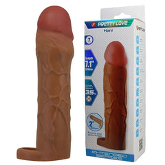Funda Extensora de Pene Pretty Love – Realista, Texturizada y con Anillo Testicular