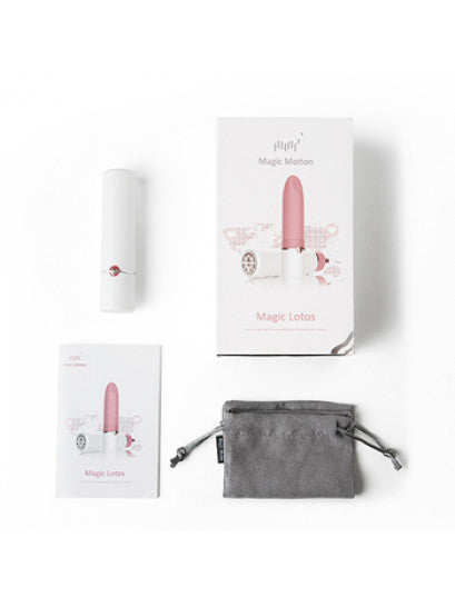 Bala vibradora Magic Lotos con control por app y diseño de labial