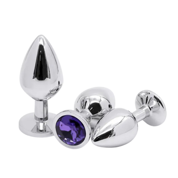 Plug metalico con joya Talla M