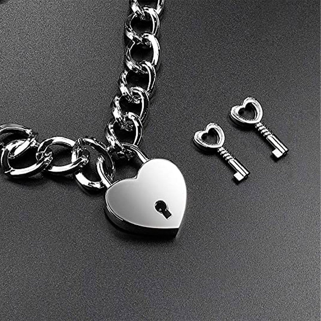 Collar candado de corazón RYWC-250-B