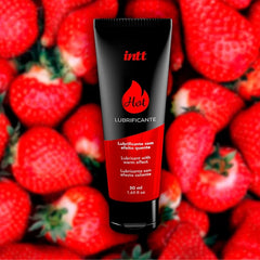 Lubricante Hot con Sabor a Frutilla Intt