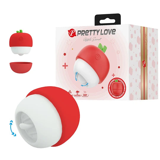 Vibrador Masajeador en Forma de Manzana Pretty Love – Estimulador Clitoriano con 12 Modos de Lengua
