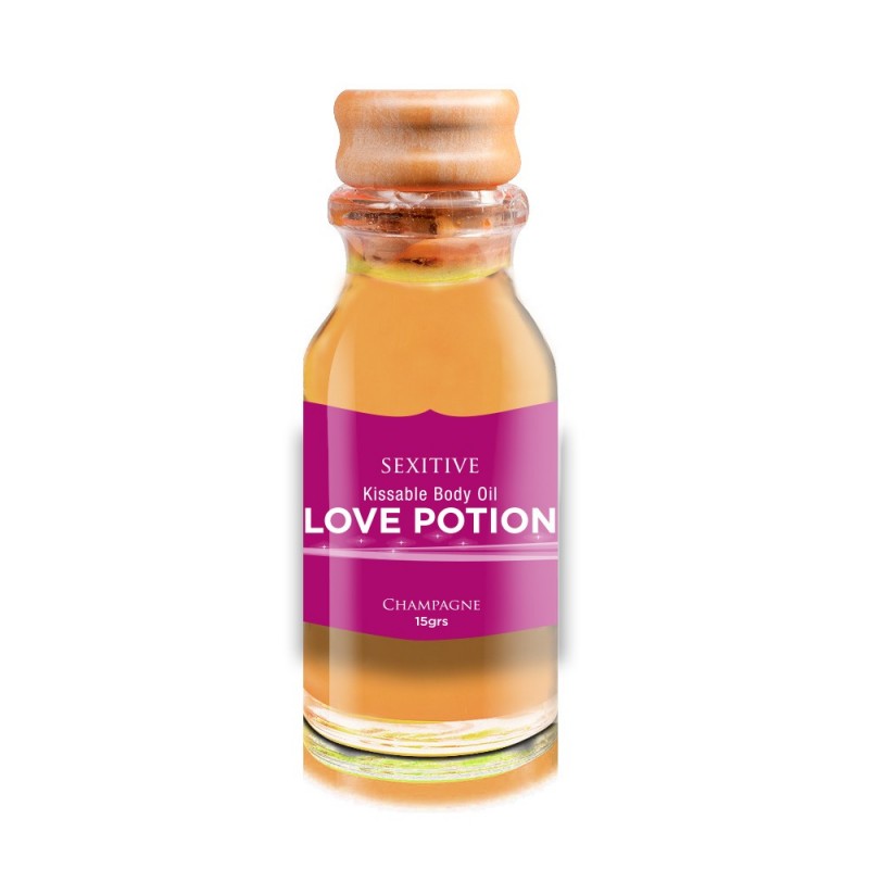 Aceite Love Potion Champagne y Frambuesa - Contenido: 15 ml.
