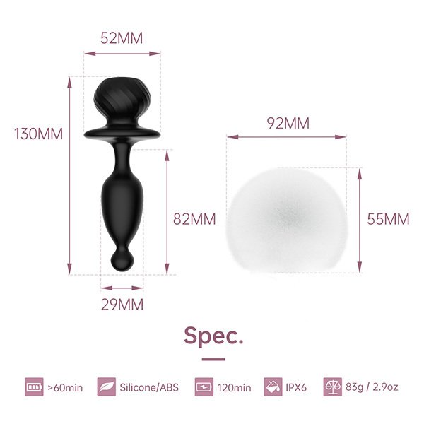 Plug anal vibrador Magic Bunny