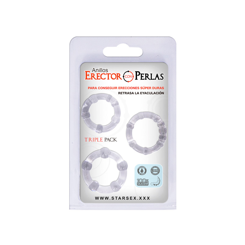 Set Anillos Perlas