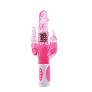 Vibrador de Estimulación Triple y Rotación 12 Velocidades de Pretty Love