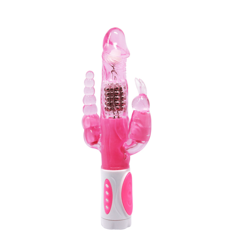 Vibrador de Estimulación Triple y Rotación 12 Velocidades de Pretty Love