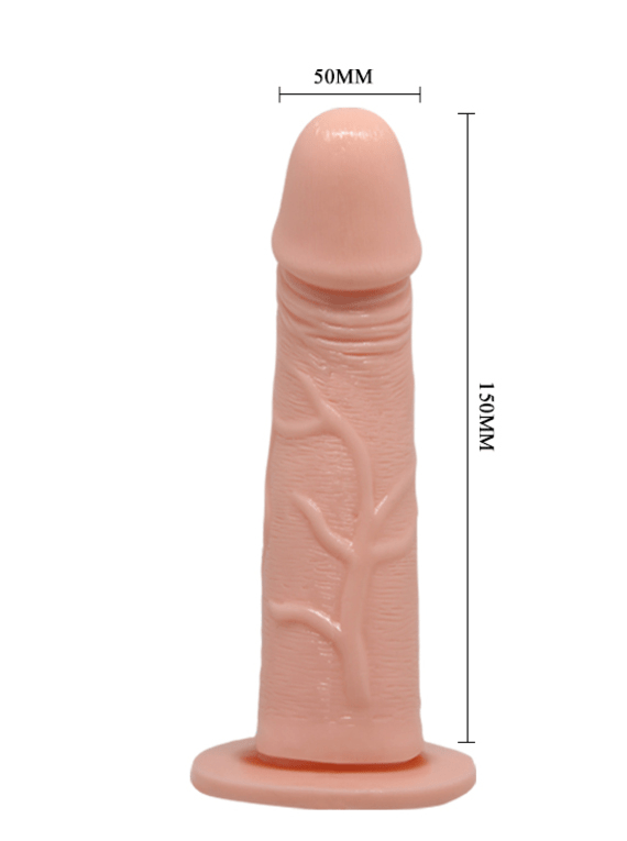 Arnés Funda con Dildo Vibrador dimensiones de vibrador
