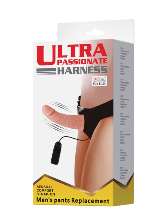 Caja de Arnés Funda con Dildo Vibrador