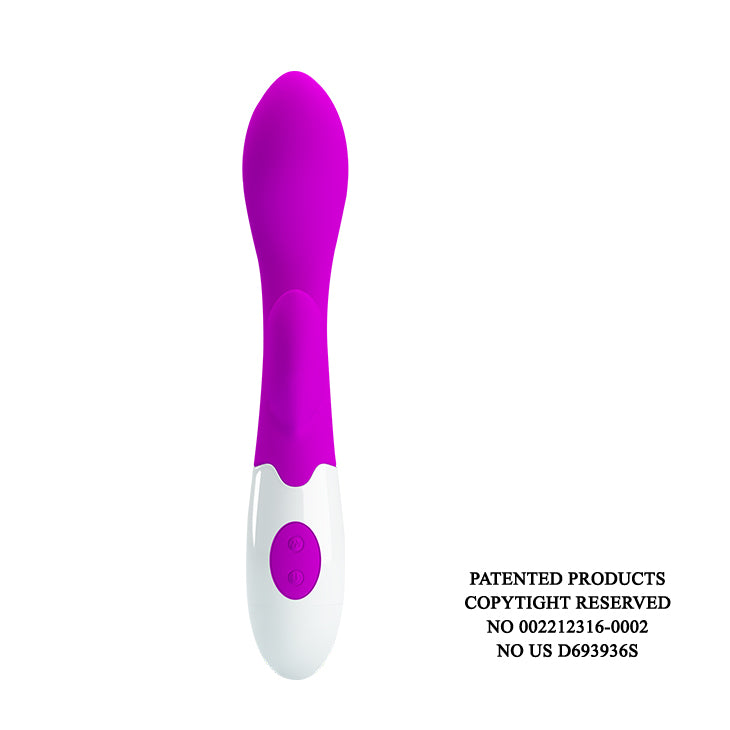 Vibrador con Estimulador de Clítoris Brighty patente