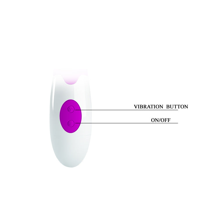 Vibrador con Estimulador de Clítoris Brighty base de botones