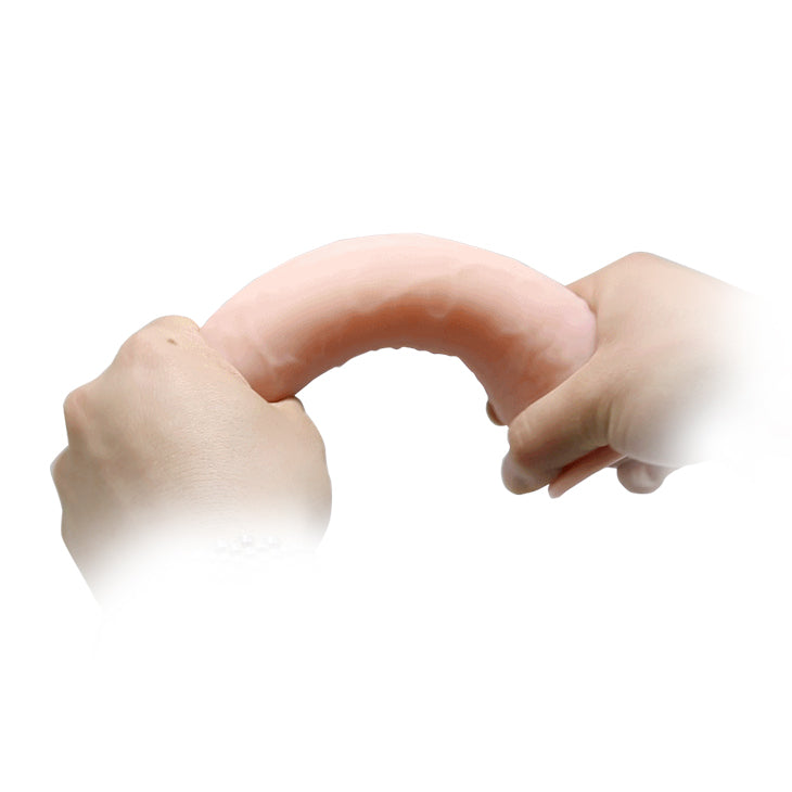 Dildo Fit You con Base de Succión 20 cm demostración de flexibilidad