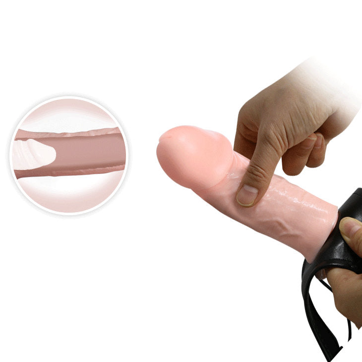 Arnés con Prótesis o Funda Realístico de 17 cm demostración de presión