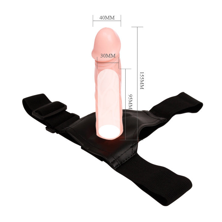 Arnés con Prótesis o Funda Realístico de 17 cm dimensiones