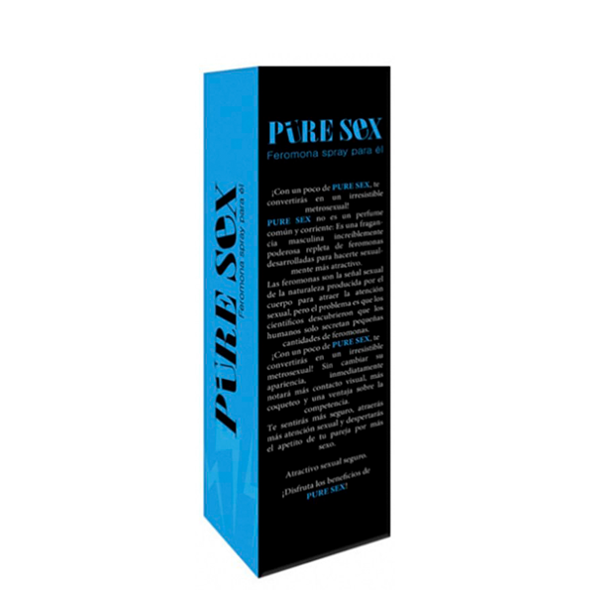 Reverso de Caja de Feromonas Masculina PURE SEX Con Perfume
