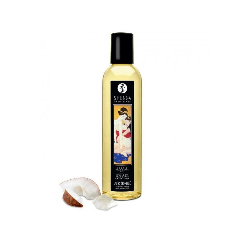 Aceite orgánico para masaje con aroma a coco de 60 ml