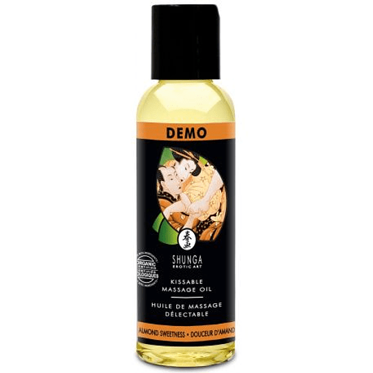 Aceite orgánico para masaje con aroma a almendras de 60 ml