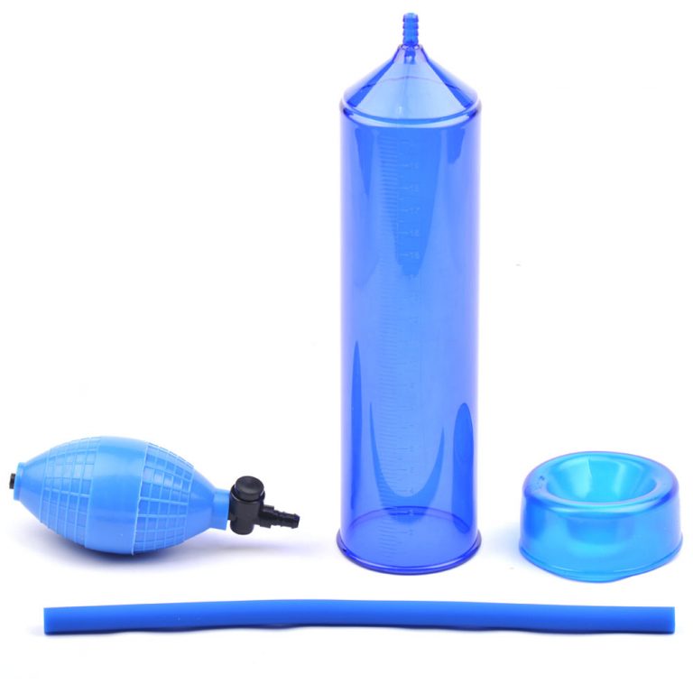 Bomba de vacío masculina azul