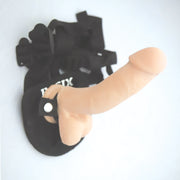Arnés con dildo realístico moldeable color piel