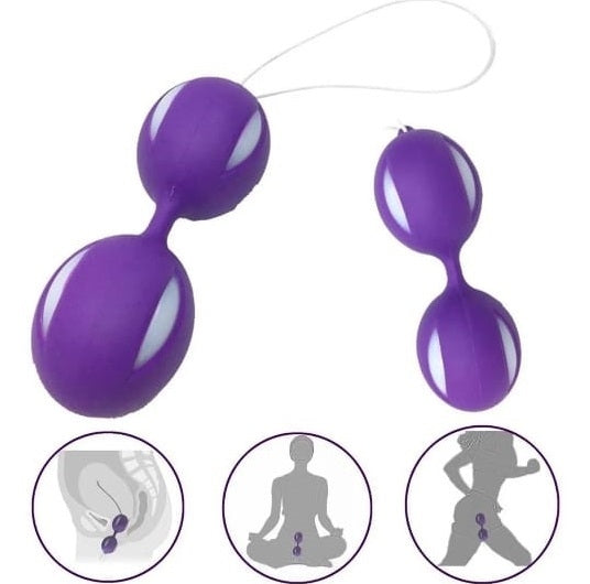 Bolas Kegel de silicona color morado