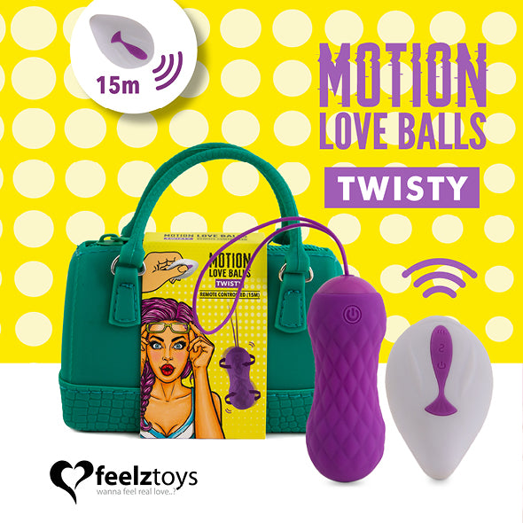 Bolita Vibradora Twisty con control remoto