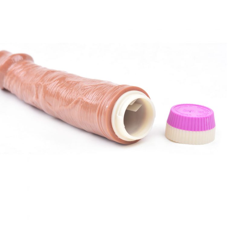 Vibrador Siliconado Diseño Americano puerto bateria destapado