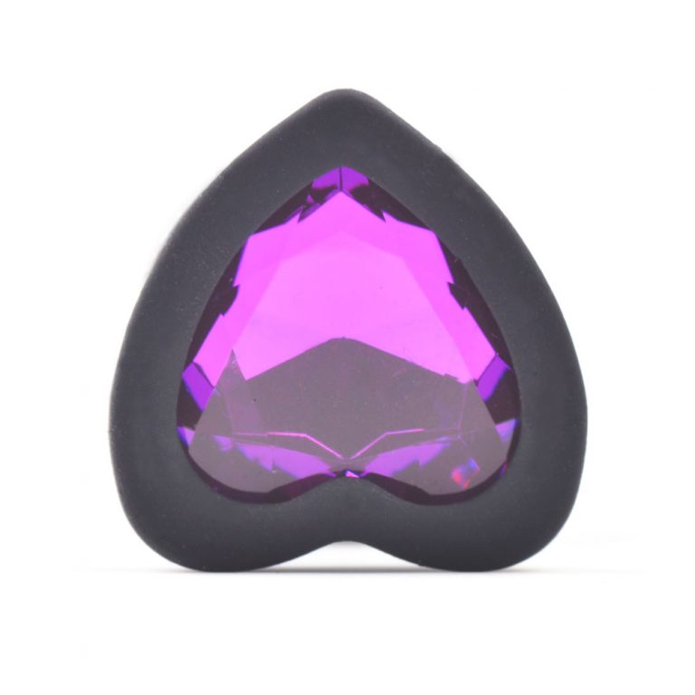 Dilatador Joya mini con piedra morada close up piedra morada