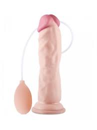 Dildo Consolador Eyaculador Super Suave y Real de 21,5 cm
