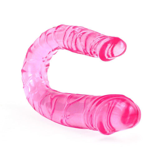 Consolador doble anal y vaginal rosado