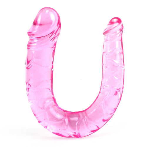 Consolador doble anal y vaginal rosado