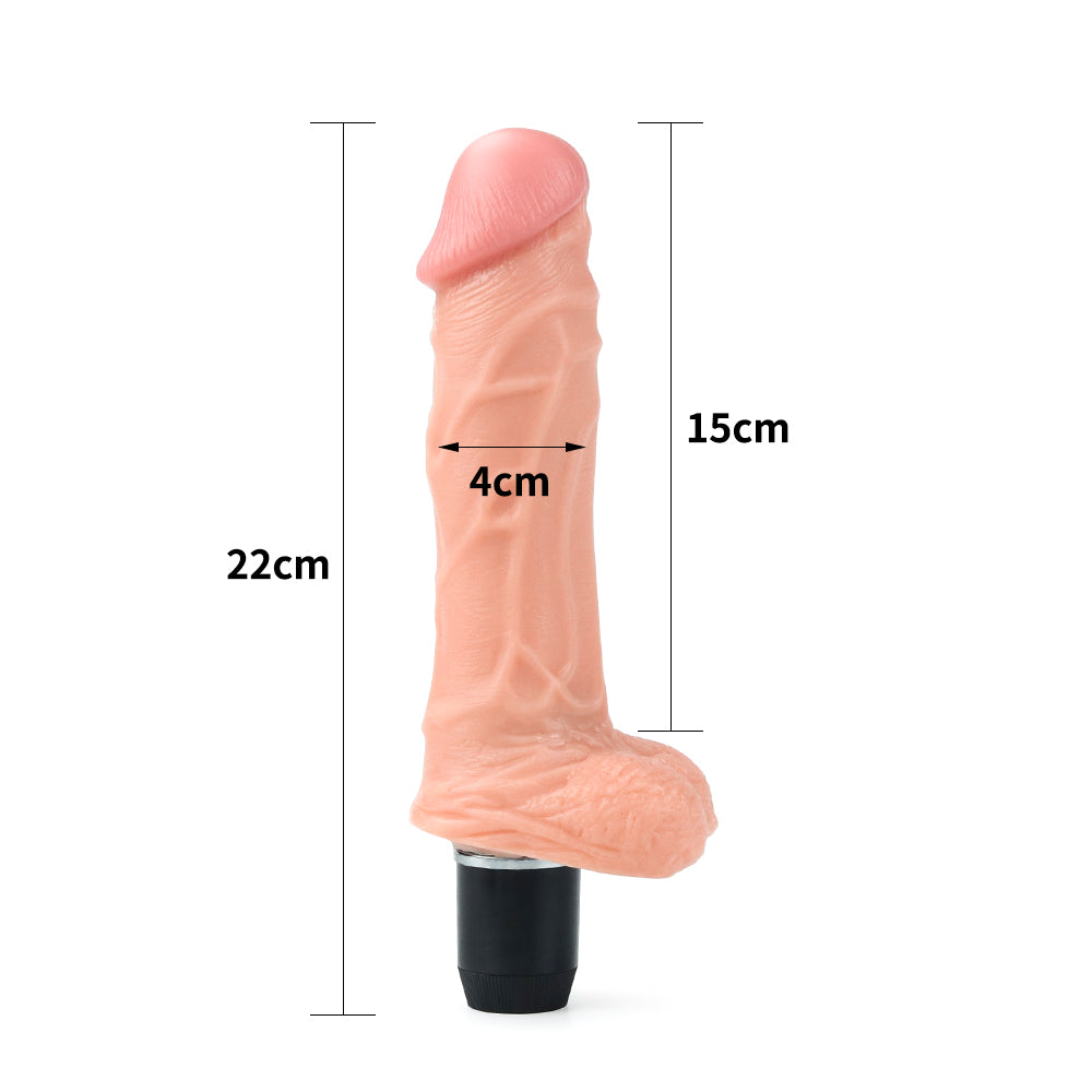 Vibrador Real Feel dimensiones