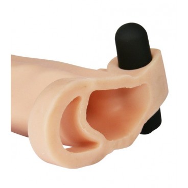 Funda agrandadora de pene realística vibradora