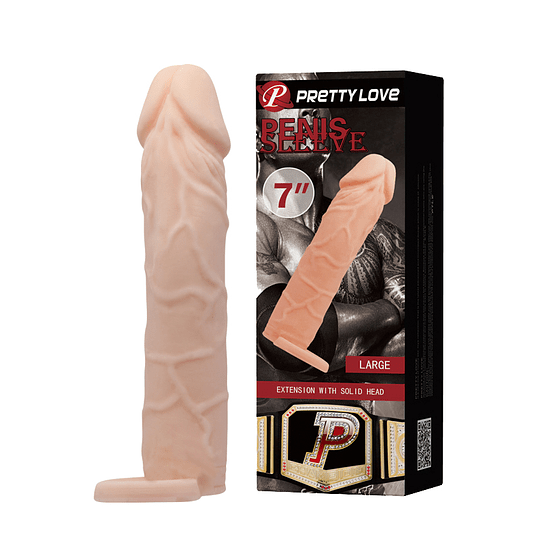 Funda agrandadora de pene realística 18 cm